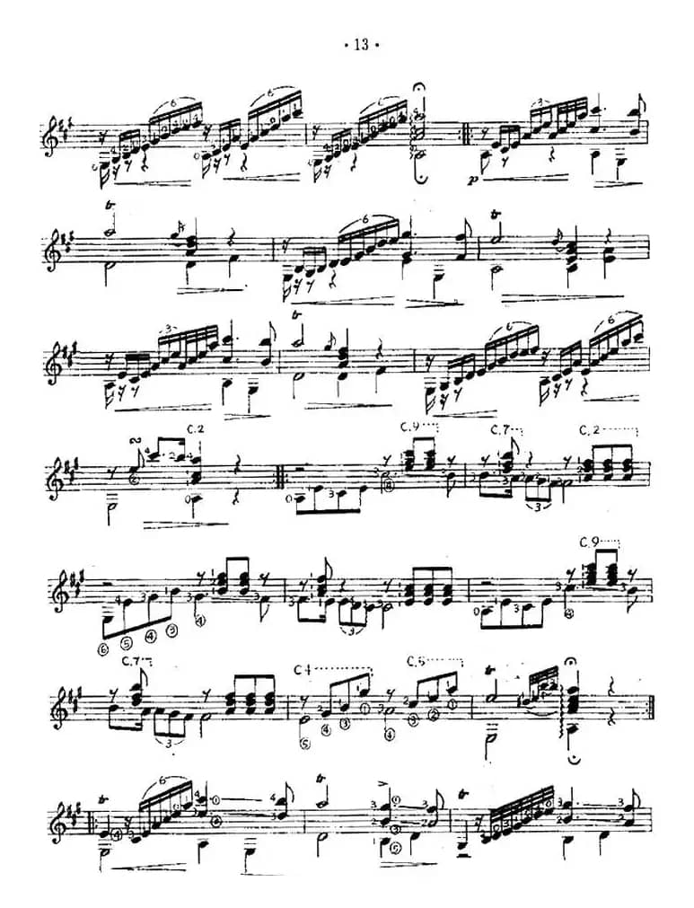 少女的祈祷（西班牙吉他古典式独奏）