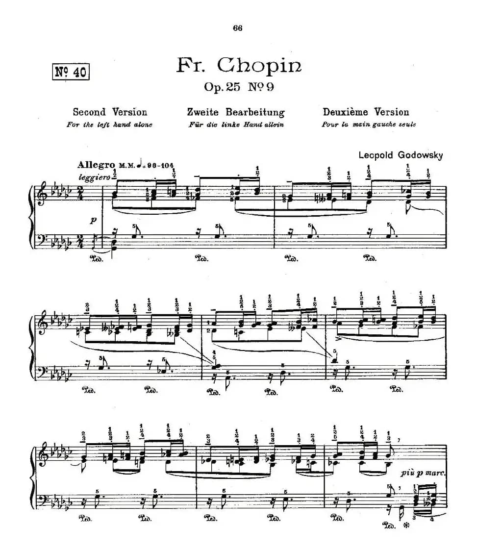 肖邦《练习曲》Fr.Chopin Op.25 No9-2
