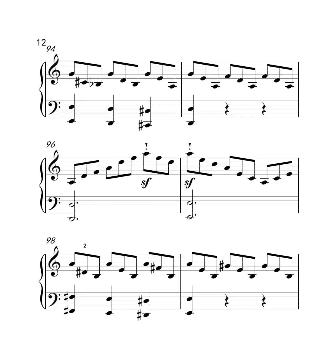 奏鸣曲 Opus 2 Nr.3 第三乐章（贝多芬奏鸣曲集 1）
