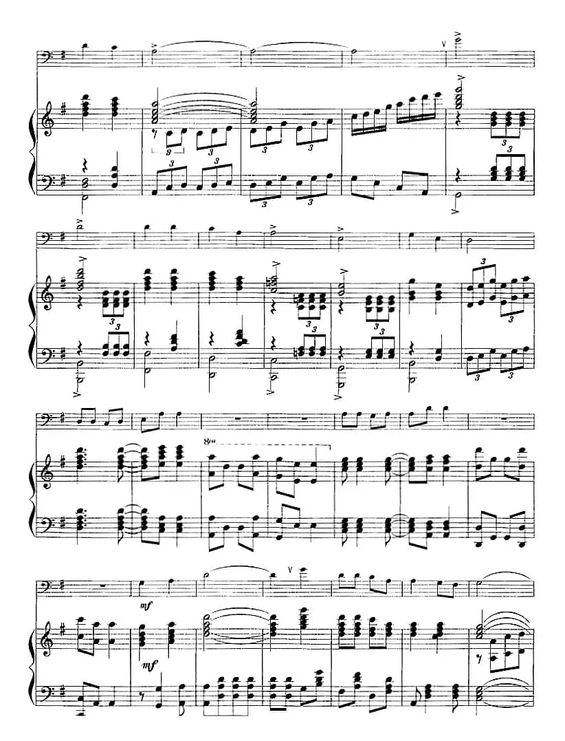 太阳一出满天红（长号+钢琴伴奏）