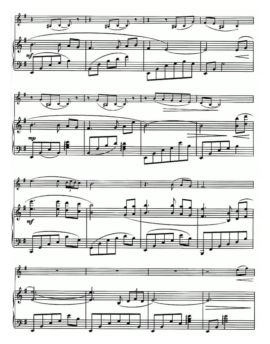 晚祷 evensong（小提琴+钢琴谱）