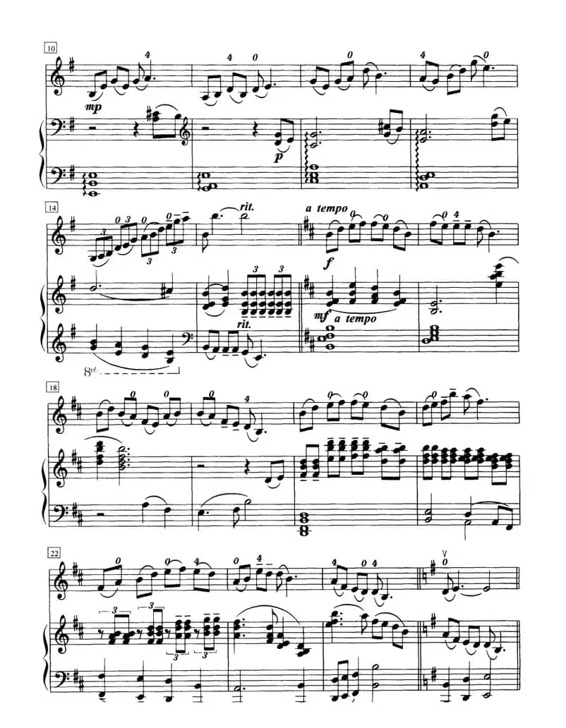 小河淌水（小提琴+钢琴）