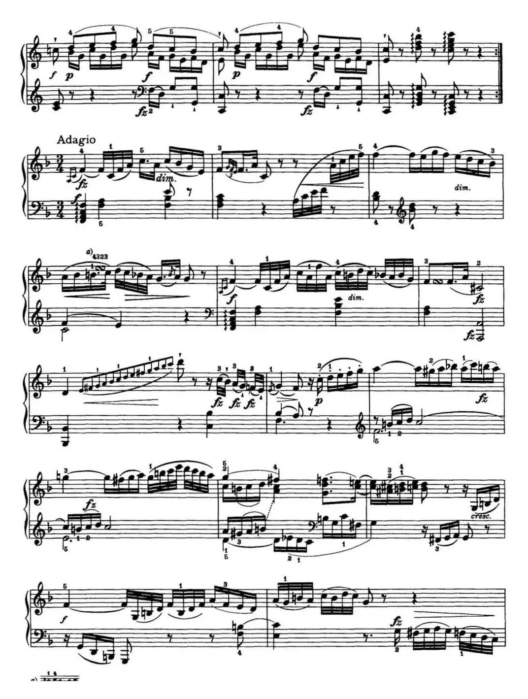 海顿 钢琴奏鸣曲 Hob XVI 50 in C major