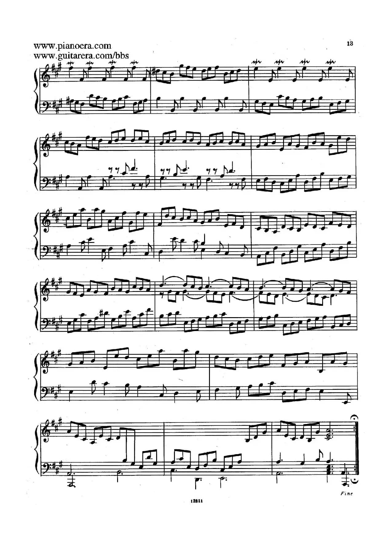 Suite No.1 in A Major HWV 426(A大调第一组曲)