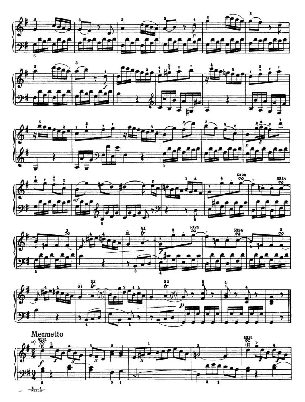 海顿 钢琴奏鸣曲 Hob XVI 27 in G major