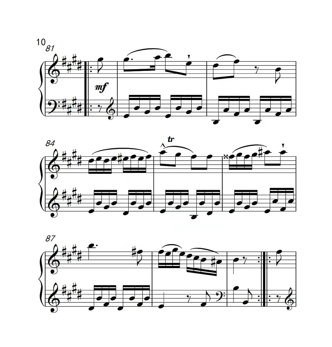 第六级A组 奏鸣曲（中国音乐学院钢琴考级作品1~6级）