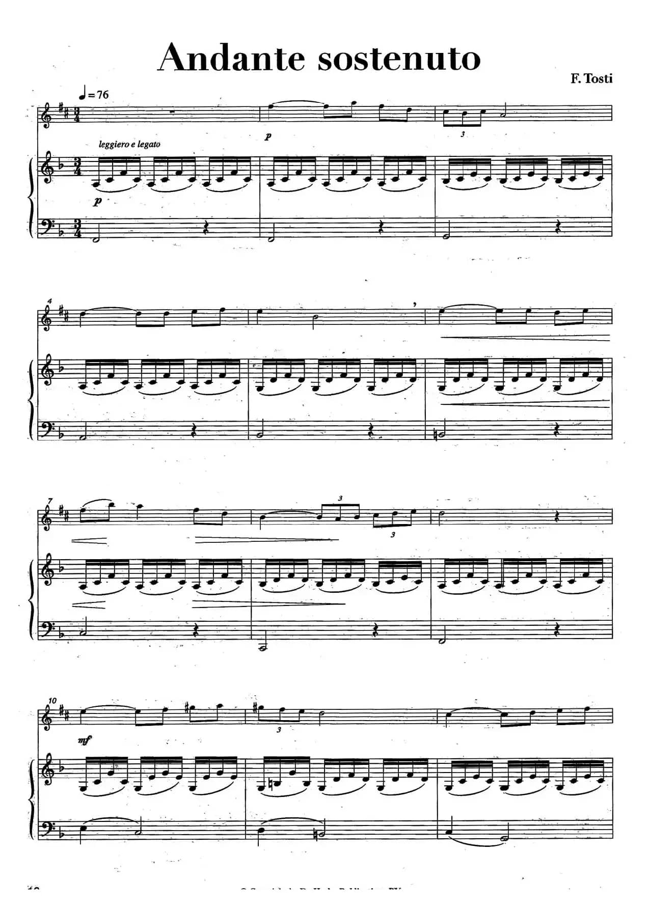 Andante sostenuto（中音萨克所+钢琴伴奏）