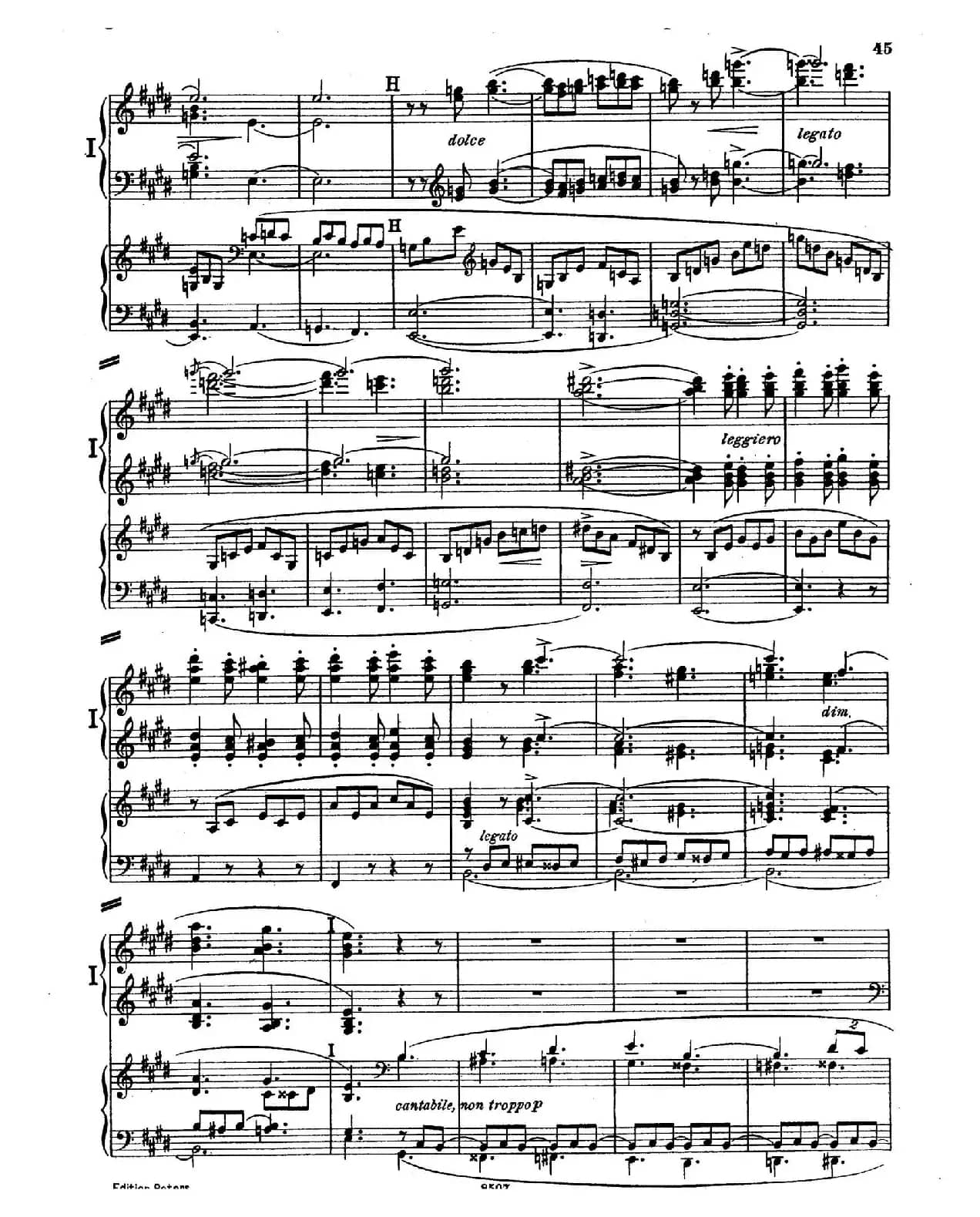 Piano Concerto in E Major Op.59(E大调钢琴协奏曲·双钢琴·第三乐章)