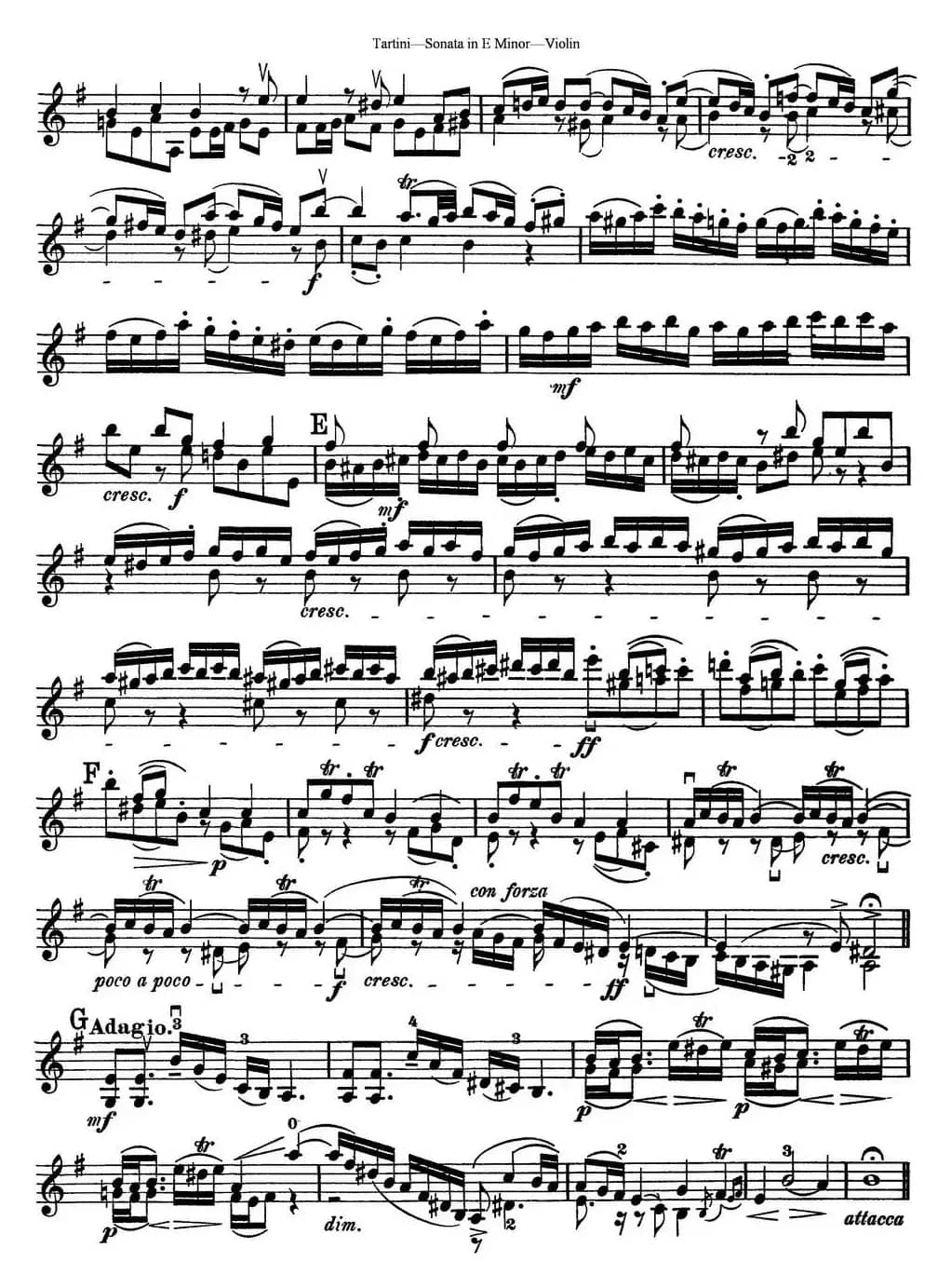 Violin Sonata in E Minor