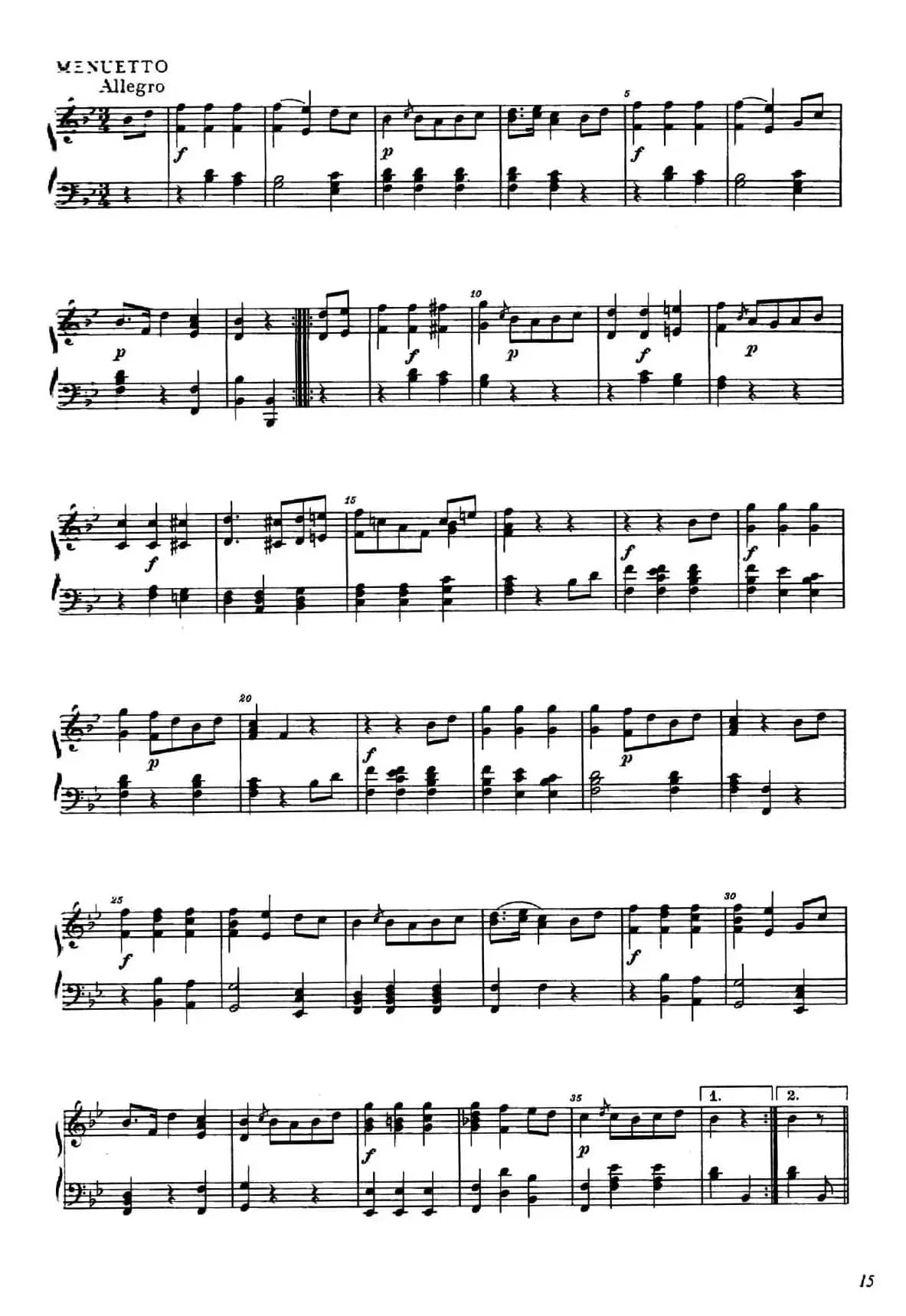 降B大调钢琴奏鸣曲 （Piano Sonata in B-flat Major Op.1）