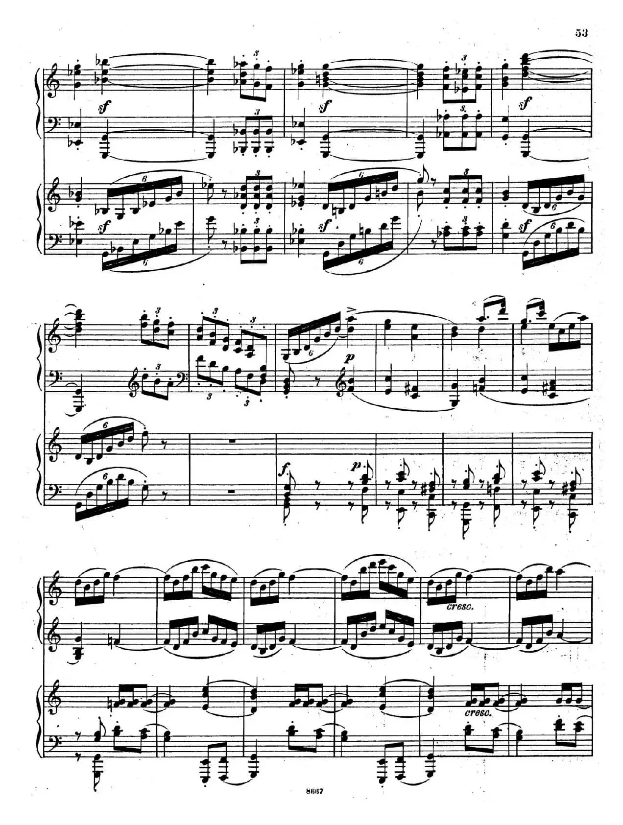 Symphony No.4 in e Minor Op.98（e小调第四交响曲·双钢琴）