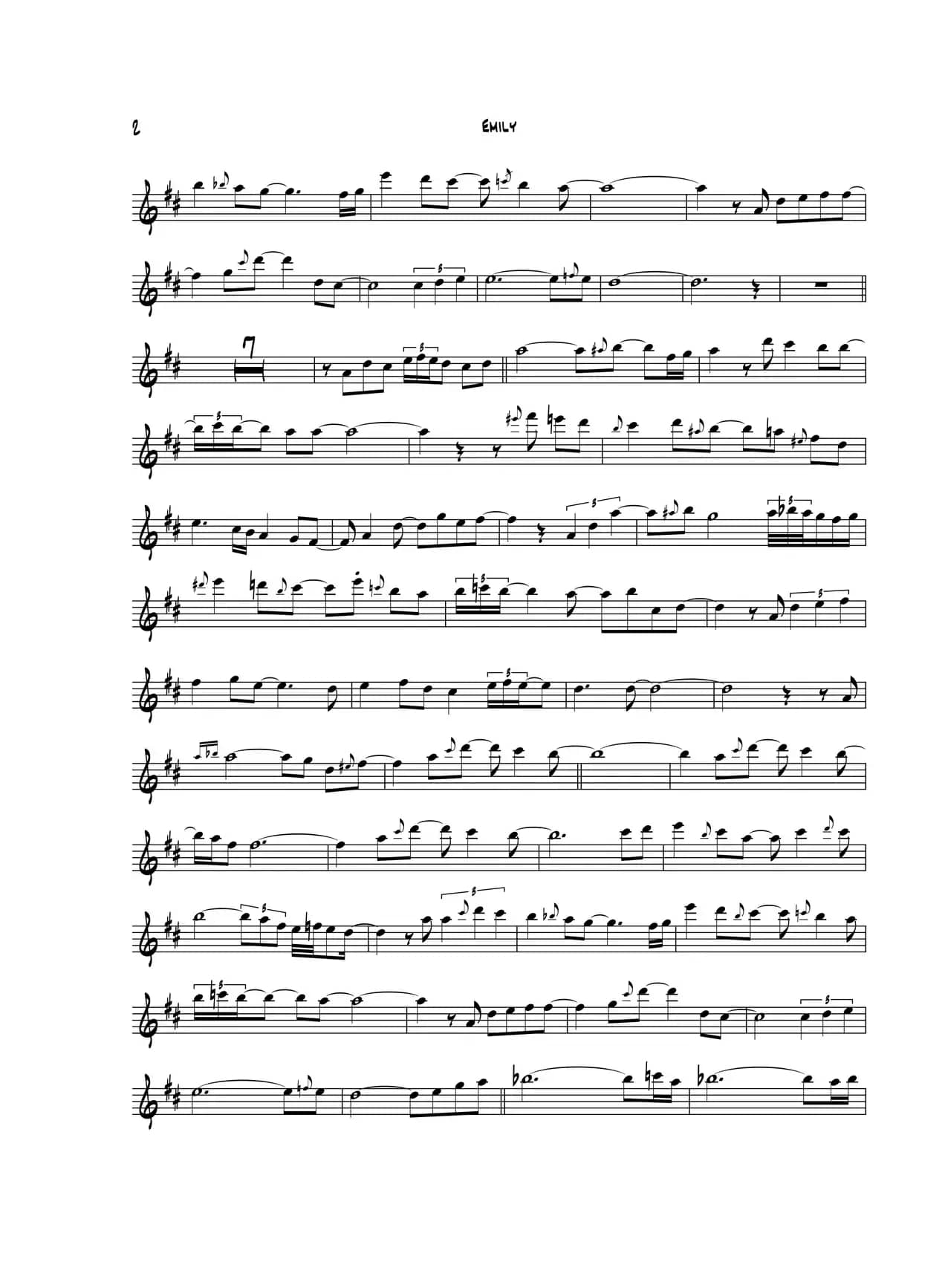 Emily（中音萨克斯）