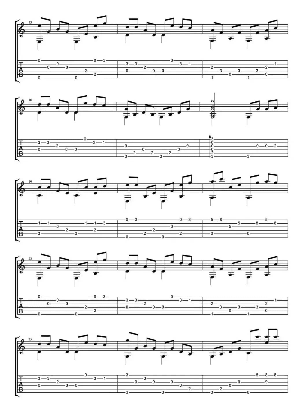 把悲伤留给自己指弹（指弹独奏）