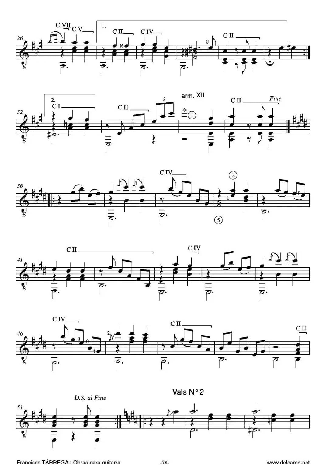 LAS DOS HERMANITAS(Dos valses)(古典吉他)