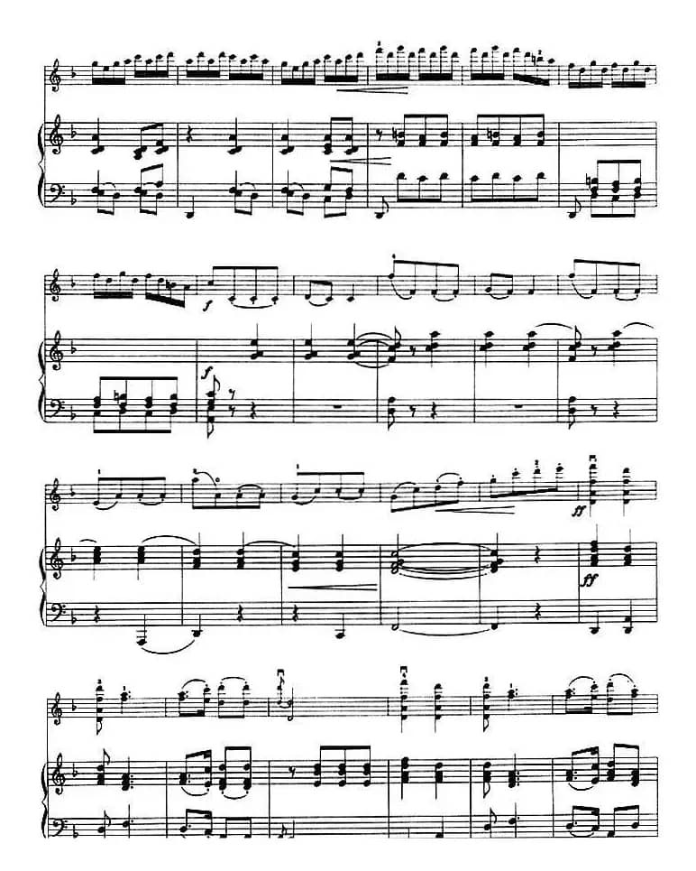 第一回旋曲（Rondo No.1、小提琴+钢琴伴奏）