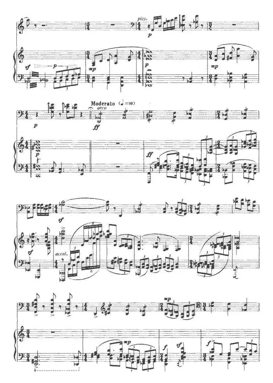 奏鸣曲第二乐章（大提琴+钢琴）