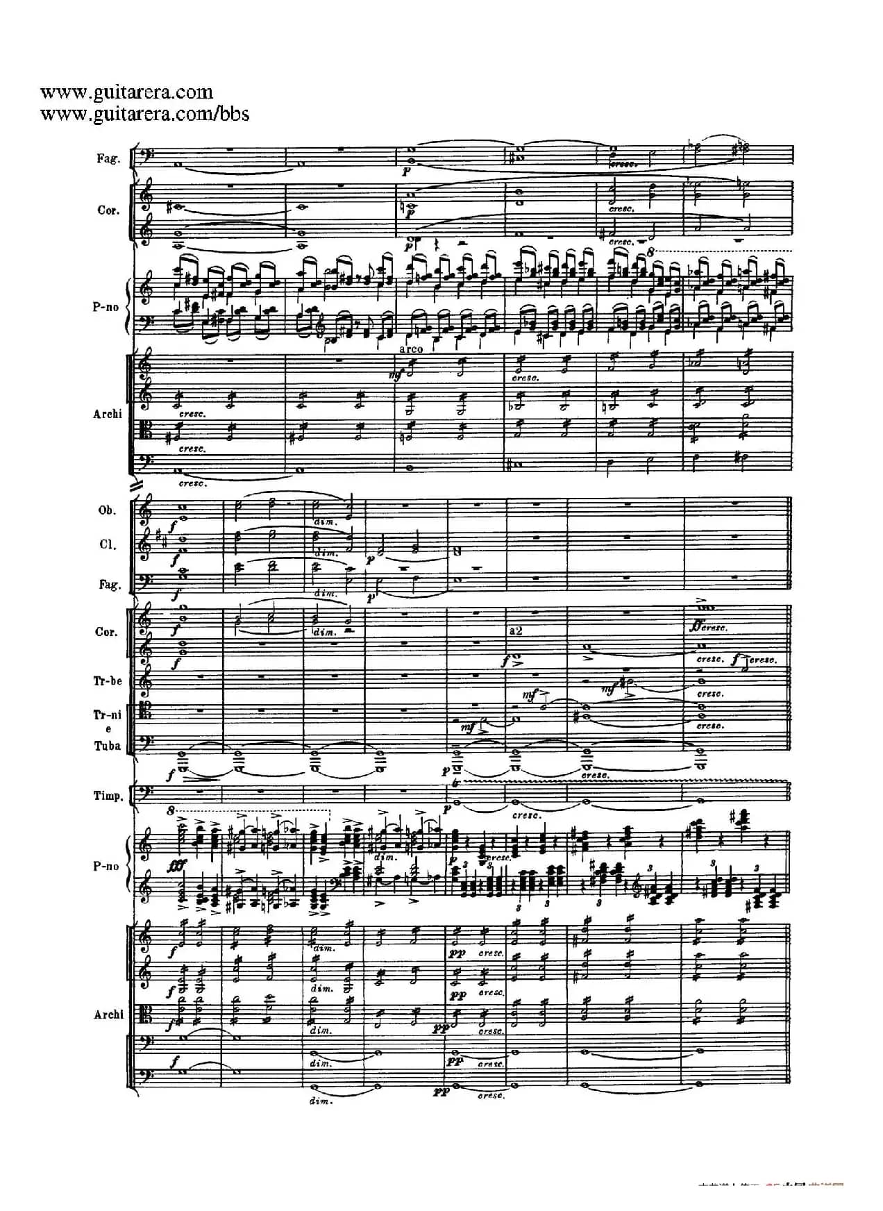 c小调第二钢琴协奏曲 Op.18（第三乐章总谱P25——37）