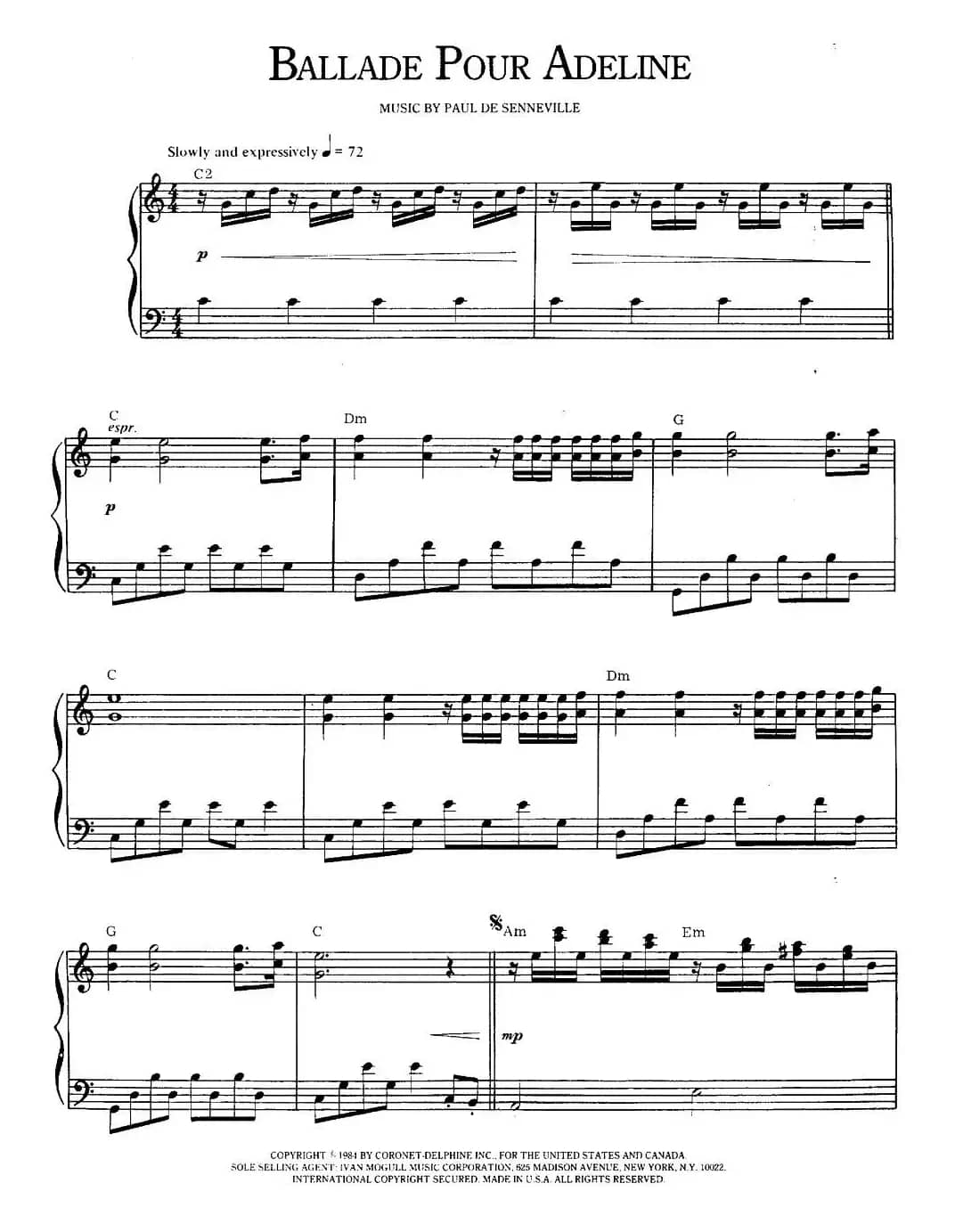 Ballade Pour Adeline