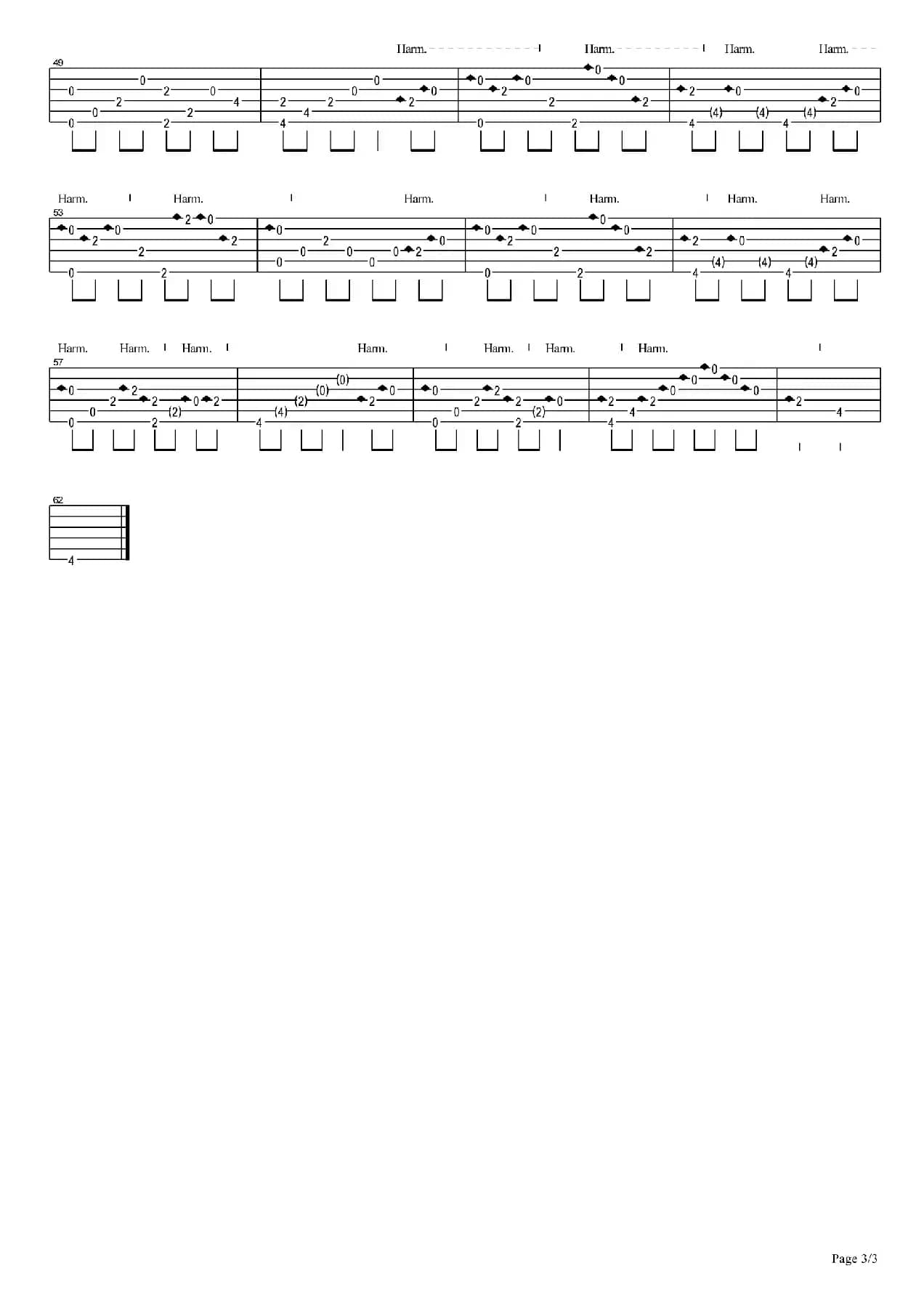 风居住的街道（指弹谱）