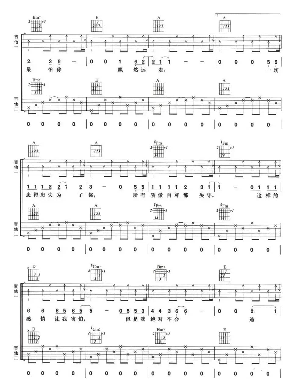 相遇的魔咒（双吉他）