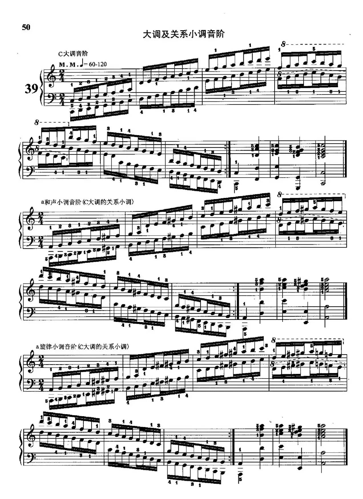 哈农钢琴练指法（第二部分·39）