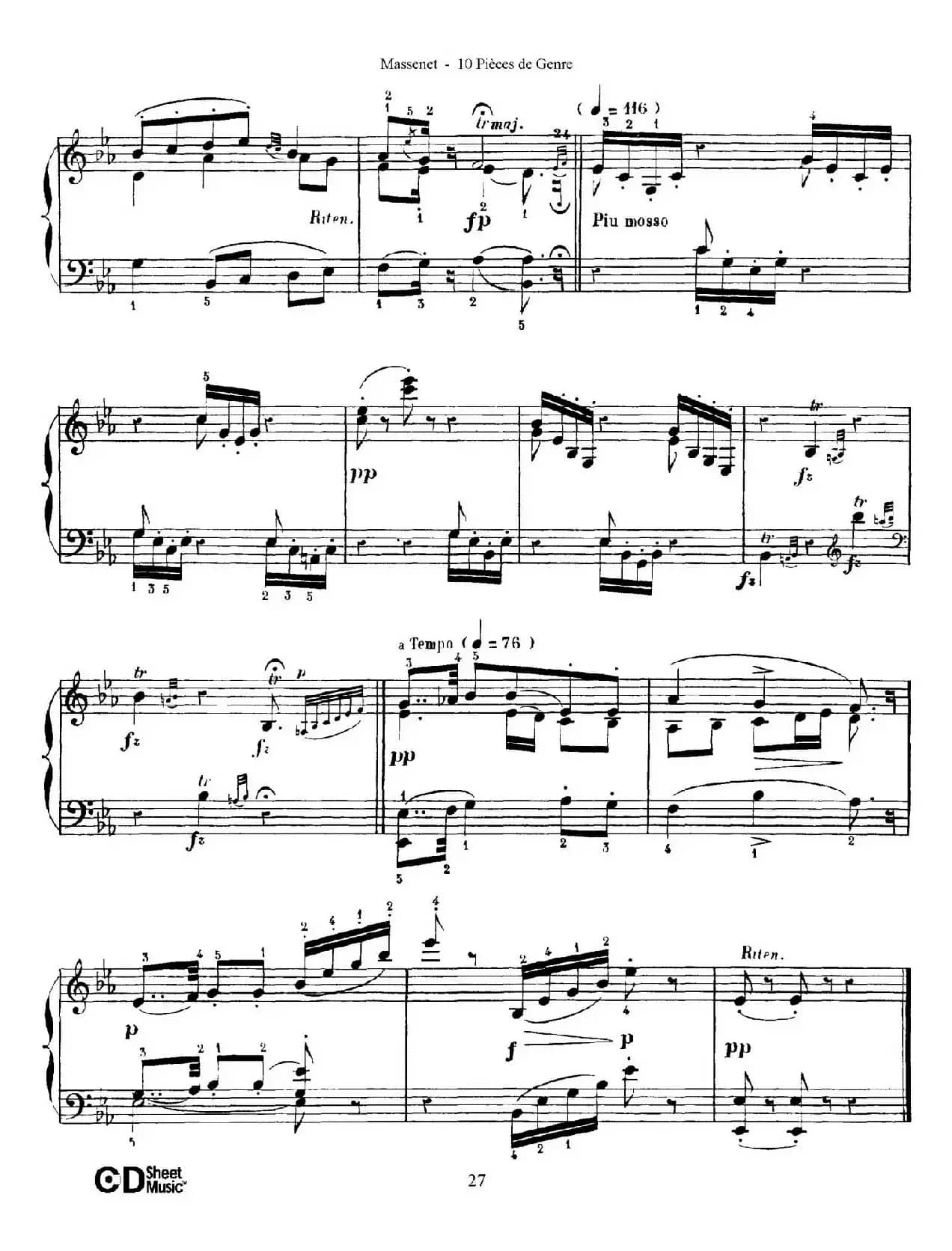Dix Pièces de Genre Op.10（10首个性小品·Ⅶ）