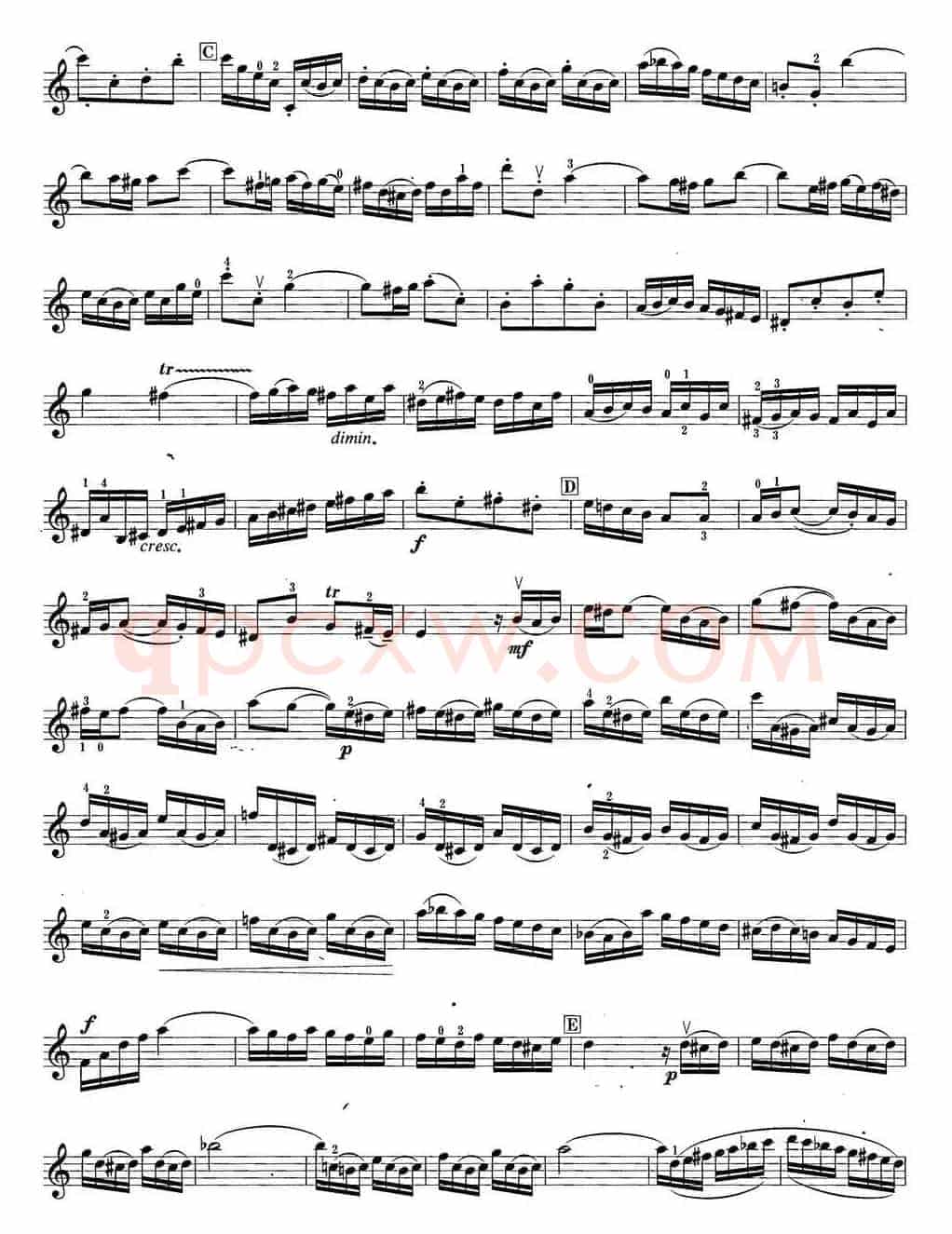 小提琴考级第六级：外国乐曲（6首）