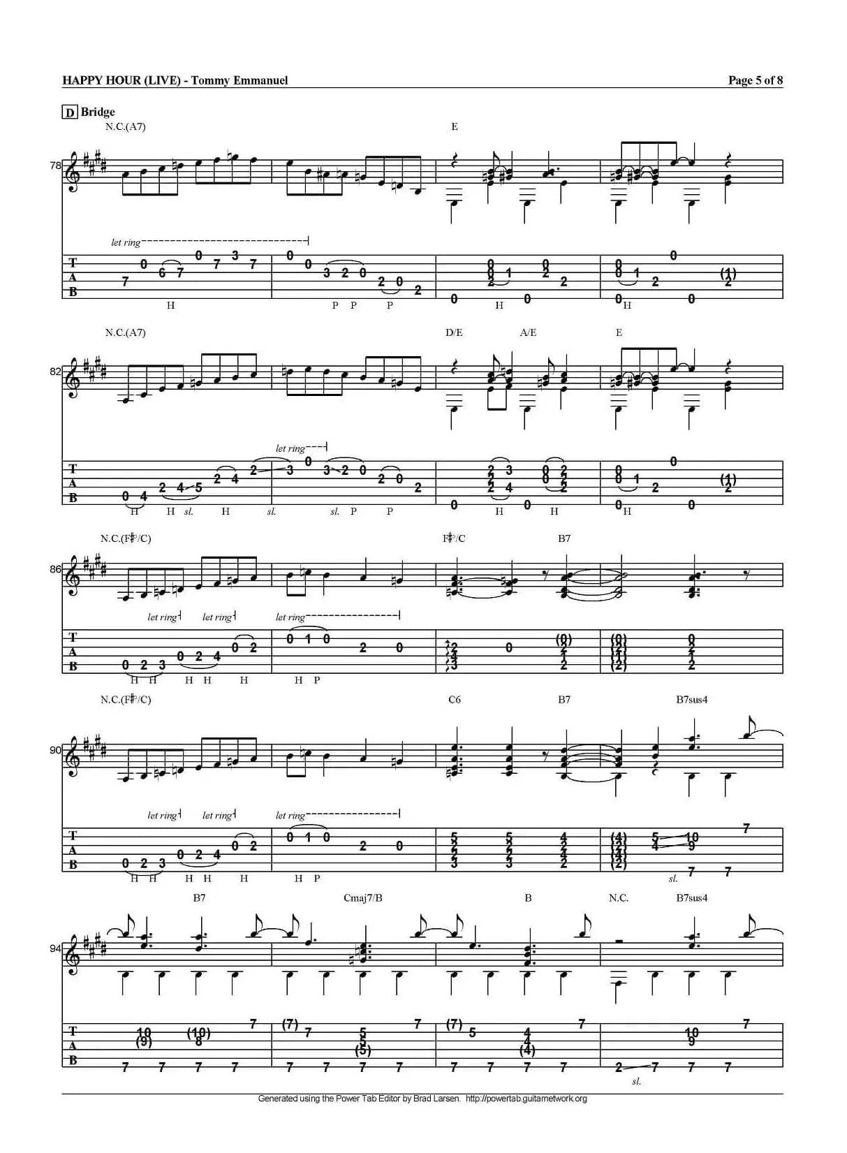 tommy emmanuel：happy hour live（指弹吉他）