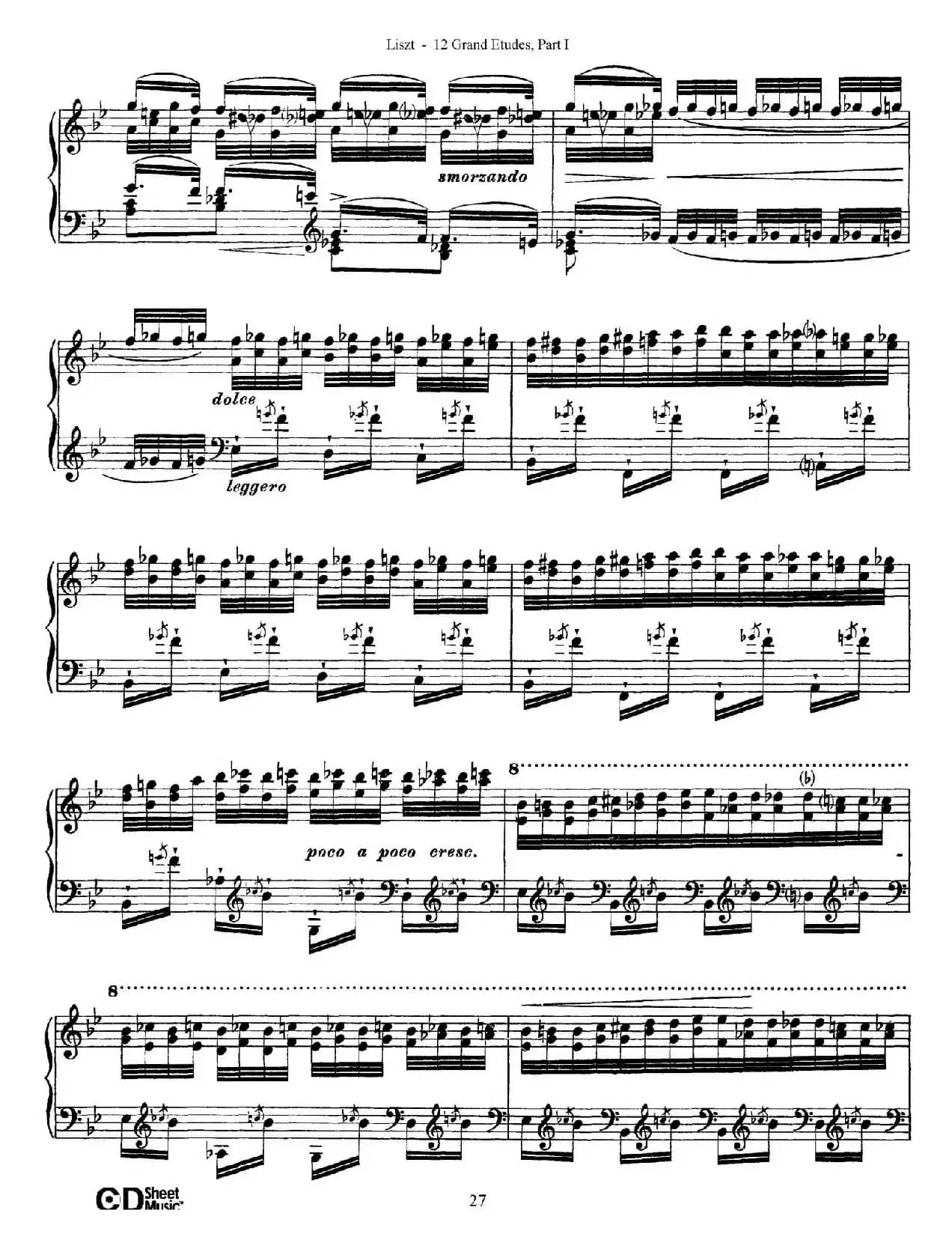 12 Grand Etudes S.137（12首华丽的练习曲·5）