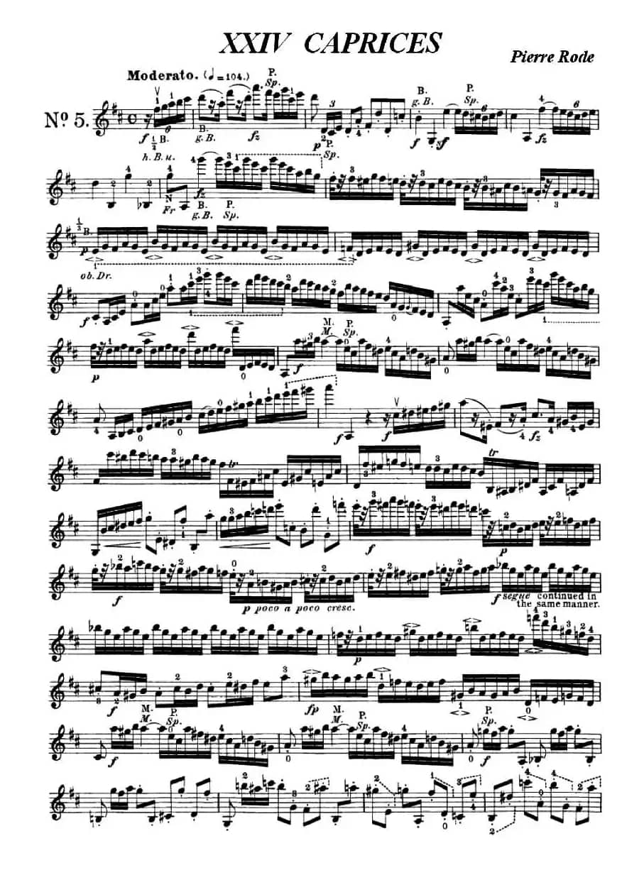 24首小提琴练习曲之5