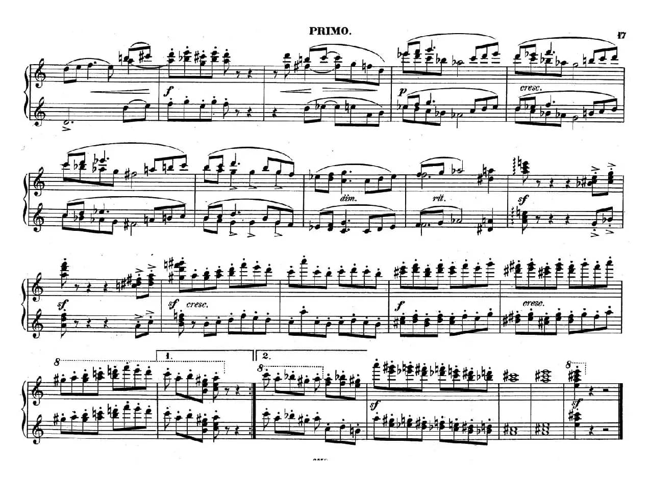 Zwolf Original-Compositionen fur Pianoforte zu 4 Handen Op.57（12首四手联弹小品·12）