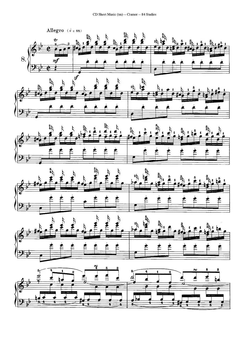 Cramer - 84 exercices（6—10）（克拉莫84首钢琴练习曲）