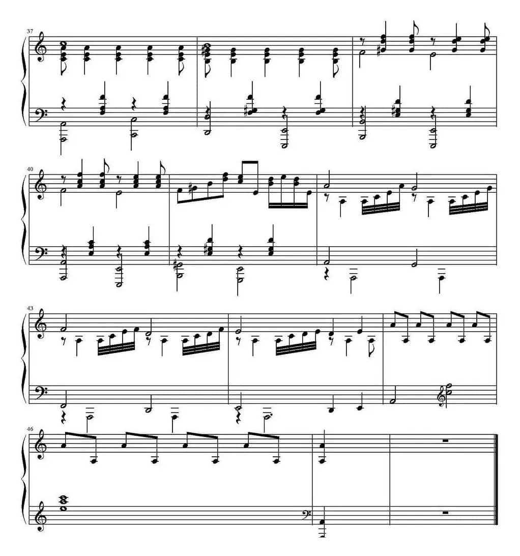 夜莺 （C大调版、林泽贤编配版）