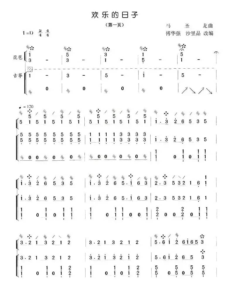 欢乐的日子（琵琶+古筝）