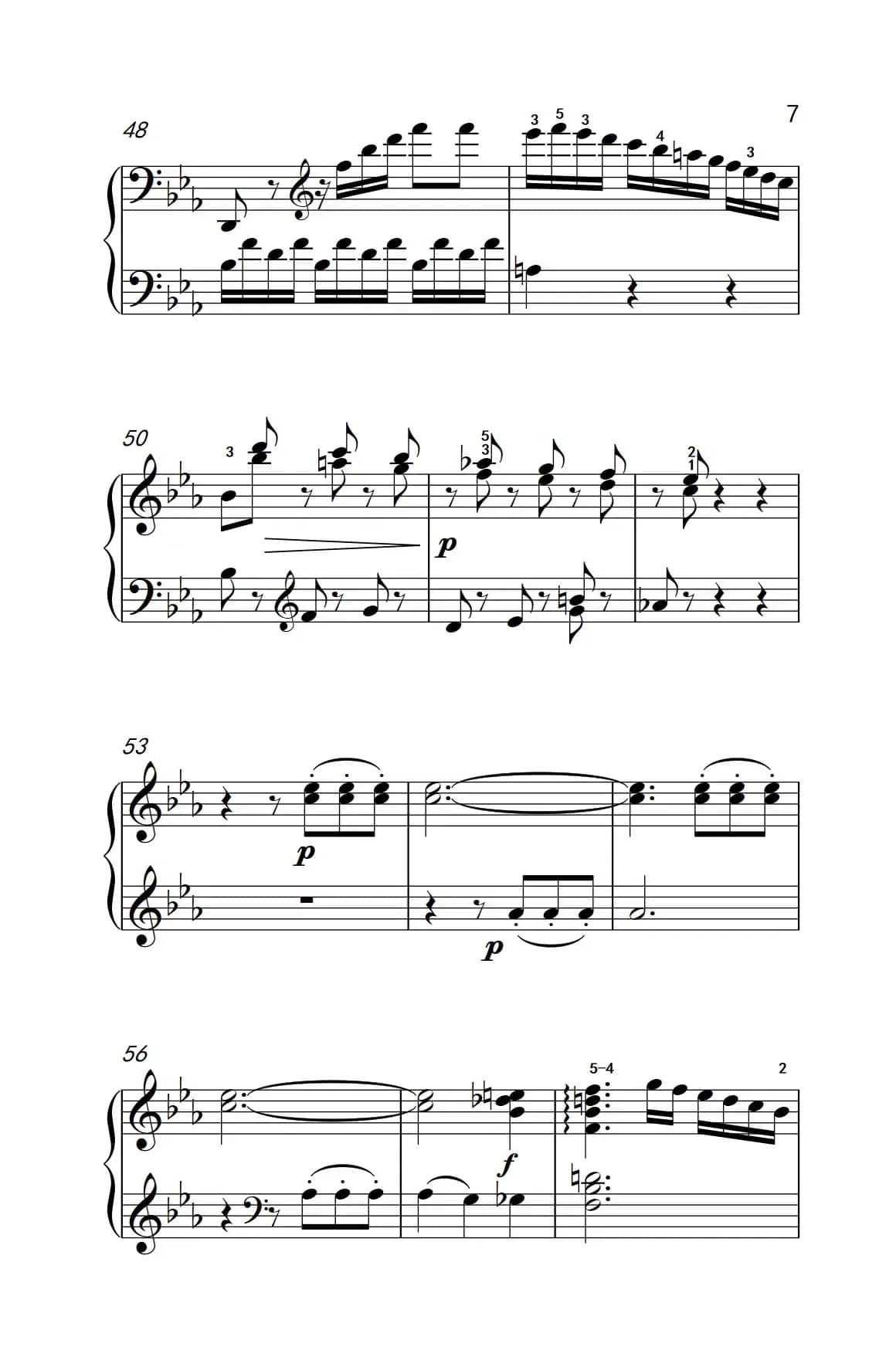 第八级2.♭E大调奏鸣曲 第一乐章 Hob.XVI 49（中央音乐学院 钢琴（业余）考级教程 7-9级）