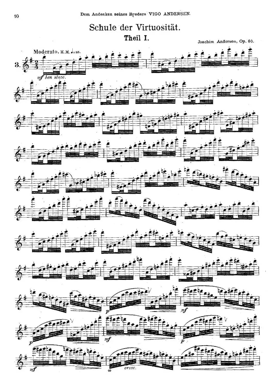 Schule der Virtuosität. Op. 60（3）