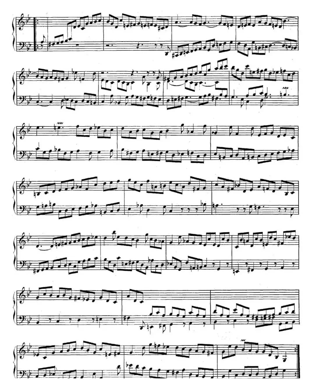 英国组曲No.3 巴赫 g小调 3rd Suite BWV 808