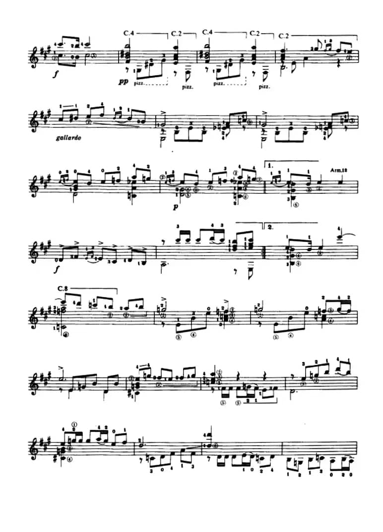 奏鸣曲·第一乐章（古典吉他）