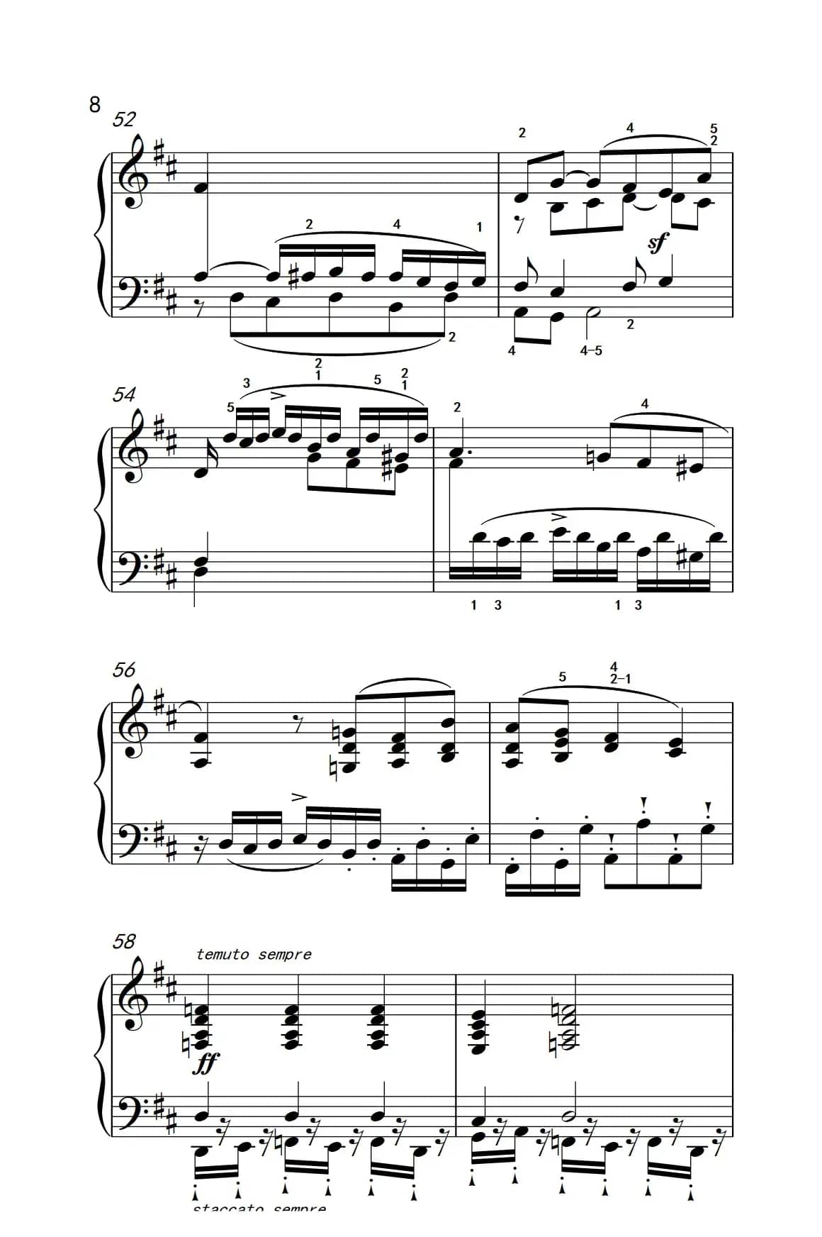 奏鸣曲 Opus 2 Nr.2 第二乐章（贝多芬奏鸣曲集 1）