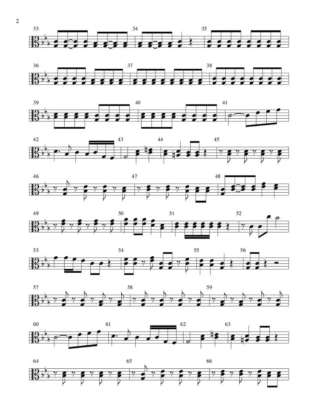 老司机（管弦乐队分谱—弦乐部分）