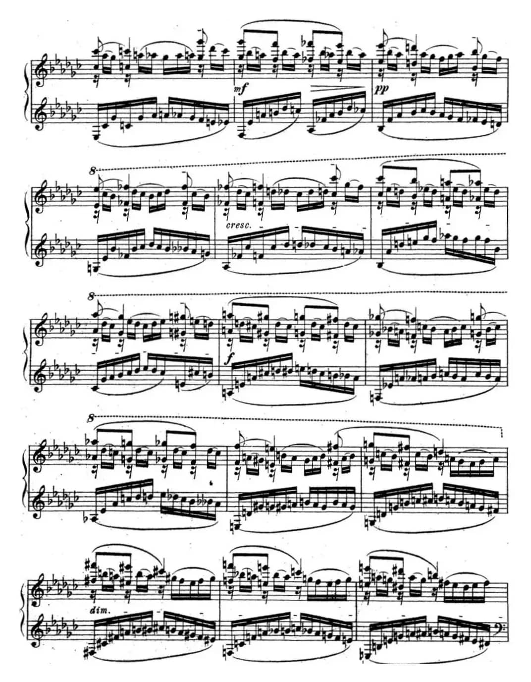 拉赫玛尼诺夫 音乐瞬间 Op.16 No.2 降e小调