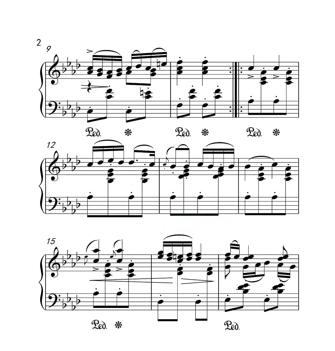 第六级 音乐瞬间（中国音乐学院钢琴考级作品1~6级）