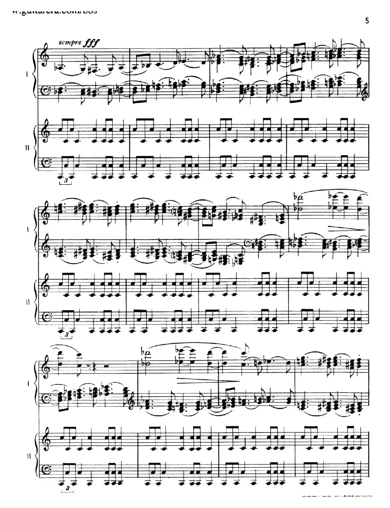 The Planets Op.32（双钢琴）（行星·第一乐章 火星—战争使者）