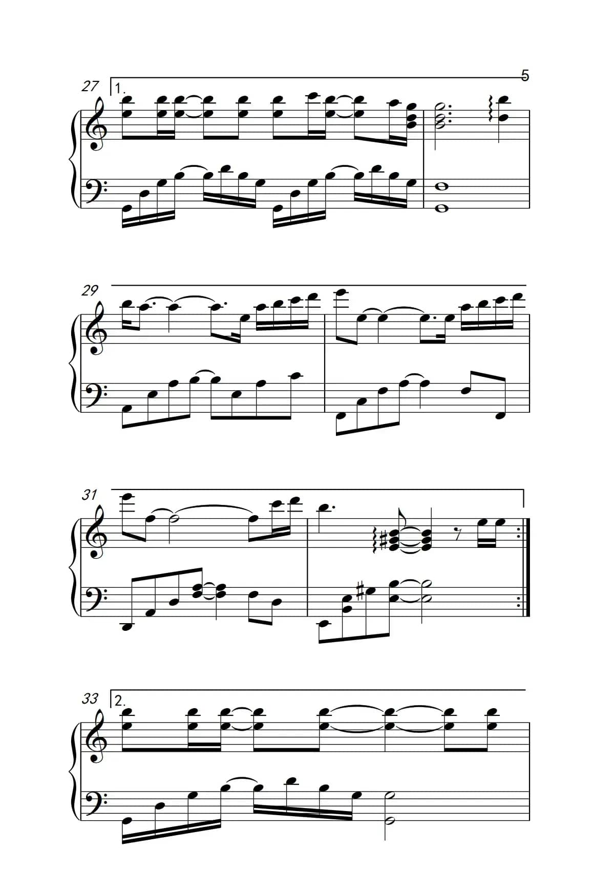 天亮了（《弹吧音教》制谱版）