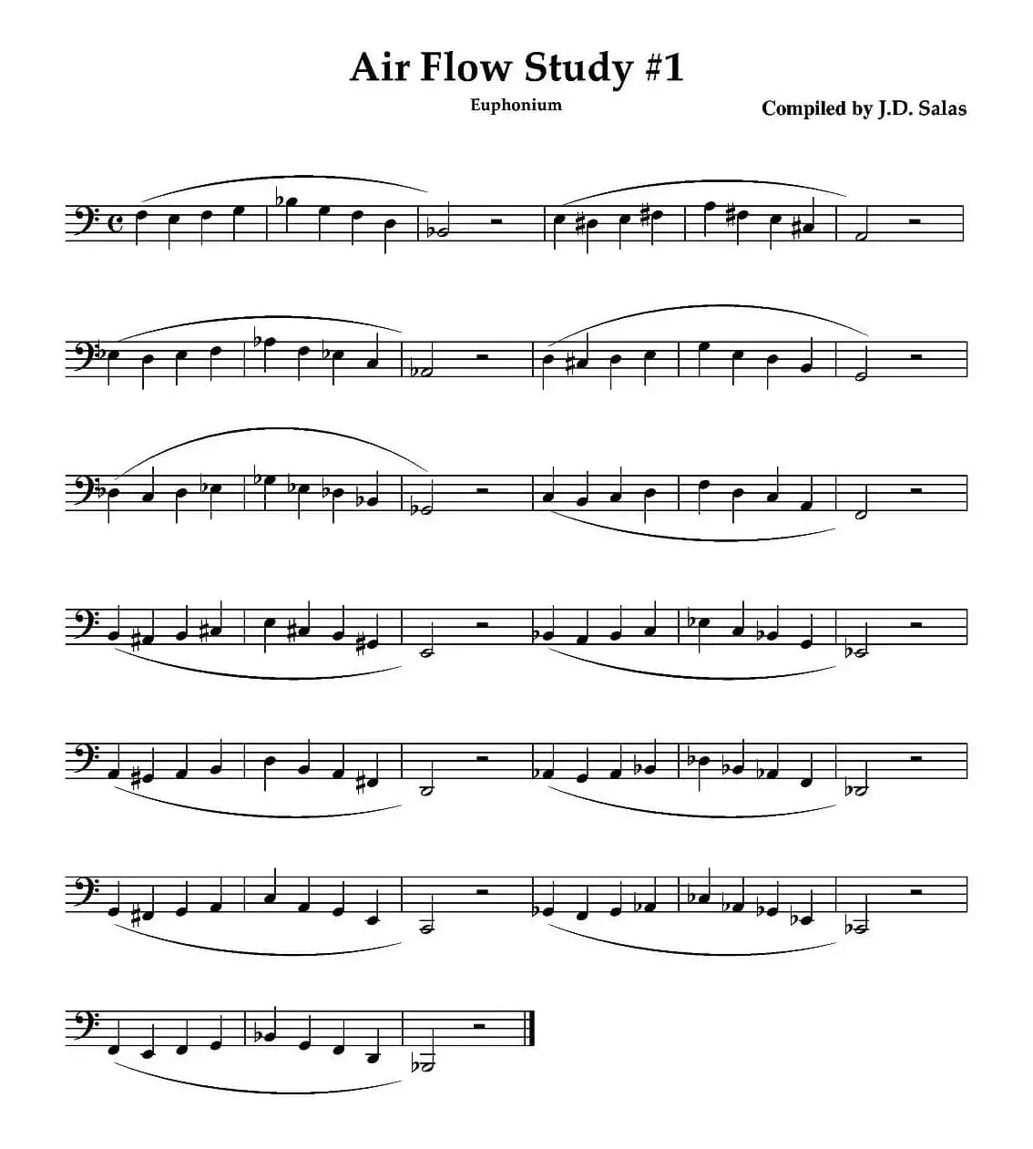 Air Flow Study - Euphonium（大号练习教材选曲）