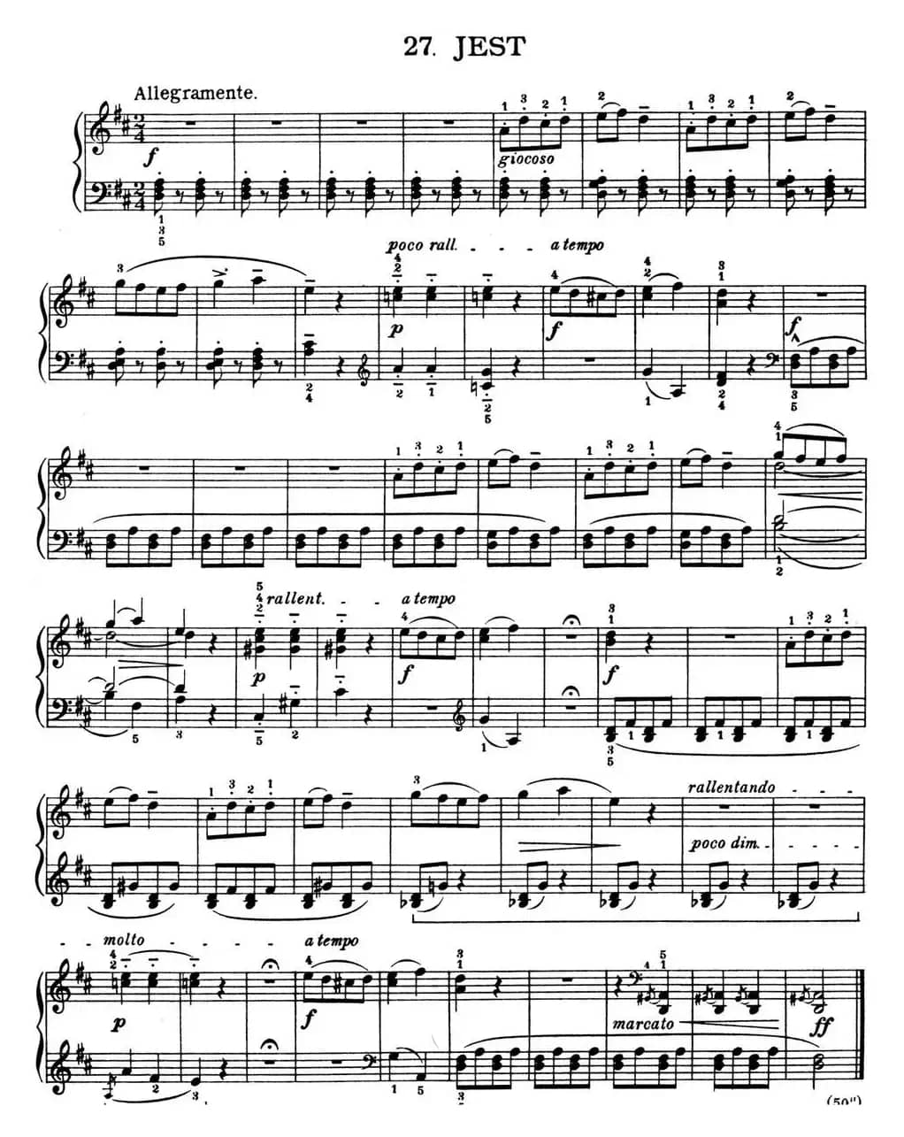 For Children Sz.42（献给孩子们·27）