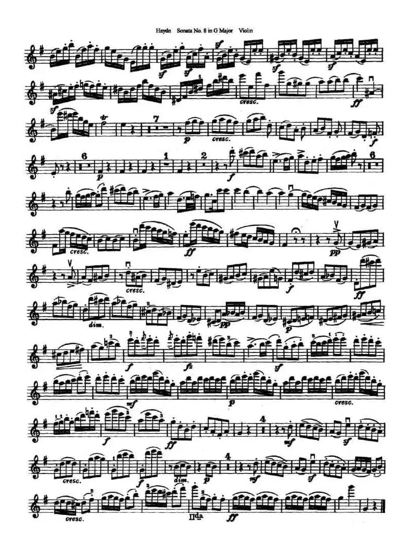 Soata No.8. in G Major