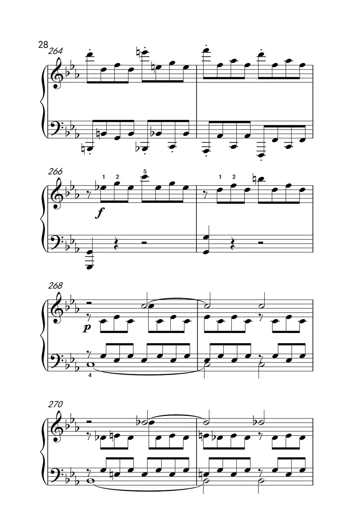 第八钢琴奏鸣曲（悲怆） 极慢的慢板序奏转辉煌的快板