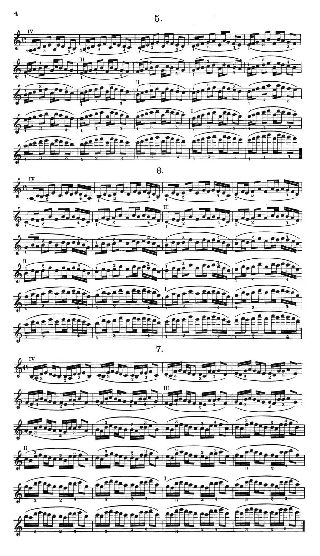 小提琴换把练习·作品第八号（第一节）