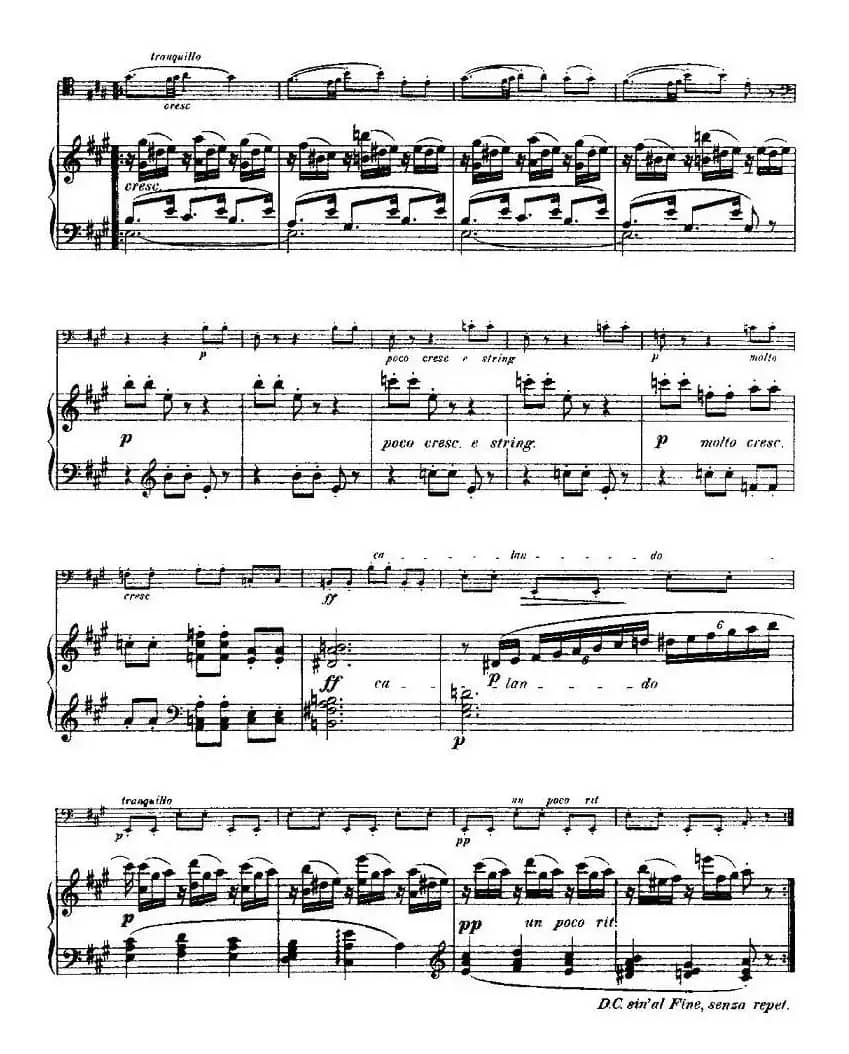 马克斯·布鲁赫 Op70 4首（大提琴+钢琴）